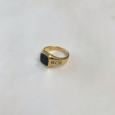 "Pinky ring, Signet ring with Black square Onyx Seal Suitable for women and men Made of 18K Gold plated and onyx stone Onyx size is 8.5x8.5 mm Please note in the \"notes to seller\" at checkout your ring size In Large sizes the seal get bigger relatively The product will arrive to you packed in gift box and padded envelope to maintain the product to view this ring with bigger seal : https://www.etsy.com/il-en/listing/254568861/signet-ring-women-ring-men-ring-pinky?ref=shop_home_active_5 to view Classic Black Engraved Promise Ring, Minimalist Black Engraved Promise Ring, Black Engraved Open Ring For Promise, Black Rectangular Stone Ring For Anniversary, Black Rectangular Anniversary Ring, Black Rings With Rectangular Stone For Anniversary, Elegant Black Initial Ring Perfect For Gift, Personalized Black Initial Ring For Anniversary, Black Rectangular Rings For Gifts