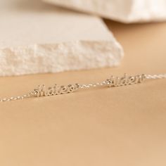 💝Gift-Worthy: Perfect for any occasion 💝 Add a touch of sentimentality to your jewelry collection with one of our Mini Multiple Name Bracelets! You can customize it with your name or a name of a loved one, turning it into a heartfelt and unforgettable gift ♡ The delicate chain, mixed with its lovely cursive font makes this adornment an everyday essential for every minimal jewelry lover! Material: High Quality Solid 925 Sterling Silver Finish: Sterling Silver ∙ 18K Gold ∙ Rose Gold Dimensions: White Gold Friendship Bracelets, Meaningful Hypoallergenic Name Bracelet As Gift, Customizable Elegant Bracelets For Friendship, Dainty Personalized White Gold Bracelets, Silver Nameplate Friendship Jewelry, Silver Nameplate Jewelry For Friendship, Elegant Sterling Silver Name Bracelet For Friendship, Hypoallergenic Sterling Silver Name Bracelet For Mother's Day, Dainty Customizable Everyday Bracelets