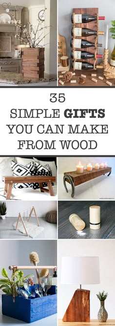 wooden gift ideas that are easy to make