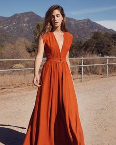 Sukienki Maksi, Christy Dawn, Long Bridesmaid Dresses, Evening Dresses Long, Orange Dress, Summer Maxi Dress, Plus Size Dress, Long Maxi Dress, Dream Dress