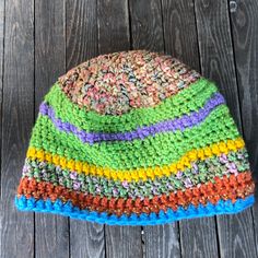 Original One Of A Kind Yarn Combinations For Original Stripe Style. Colorful Hats, Yarn Combinations, Carhartt Hat, Bridal Tea Party, Colorful Hat, Green Fur, Plaid Hats, Blue Beanie, New Era Hat