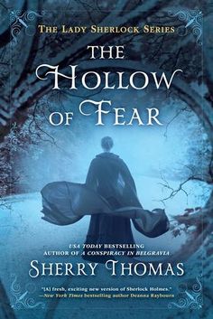 the hollow of fear by sheryl thomas, with an image of a woman in a cloak