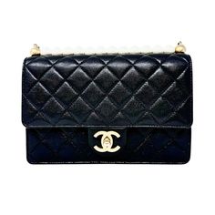 Chanel 2019 Quilted Small Chic Pearl Flap Bag with Interlocking CC Turn-lock and Gold-tone Hardware (with Dustbag) Designer = Chanel Color = Black Material = Leather Condition = Very Good Height = 6 Width = 8.5 Depth = 1.5 Class = Premier Location: Chicago Item Number: 19740-126 Item ID: 298142 Category: Shoulder Bag Designer Top Handle Flap Bag With Cc Turnlock, Designer Top Handle Flap Bag With Cc Turnlock Closure, Evening Flap Bag With Cc Turnlock And Top Handle, Designer Rectangular Flap Bag With Cc Turnlock Closure, Classic Evening Shoulder Bag With Cc Turnlock Closure, Luxury Evening Flap Bag With Cc Turnlock Closure, High-end Top Handle Bag With Cc Turnlock Closure, High-end Rectangular Shoulder Bag With Cc Turnlock, Everyday Luxury Rectangular Bags With Turn-lock Closure