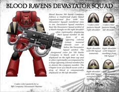 the blood raven's evavatator squad is depicted in this poster, with instructions on how to use it