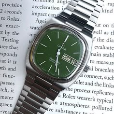 Only Watch / No Box & Paper / Not Waterproof Warranty. Authentic watch. The Wrist Watch. Shock, Water, Magnetic Field. Case & Band : Stainless Steel /Stainless Steel. Silver Mens Watch, Vintage Men’s Watches, Retro Watches For Men, Silver Watches For Men, Retro Watches Vintage, Omega Vintage Watch, Vintage Mens Watch, Green Things Aesthetic, Men’s Watch