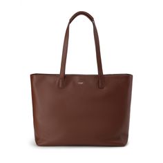 Knomo Maddox zipped tote, the ultimate essential go-to for the modern, stylish, and professional individual. Made of genuine cowhide leather with silver-plated zippers. Interior features a fully lined bright polyester lining that will stand up to daily use. Padded laptop pocket fits most laptops with up to a 15.6-inch screen. With a spacious main compartment, this bag can easily fit all your daily essentials. Work Lunch Bag, Leather Laptop Tote Bag, Leather Laptop Tote, Brown Leather Tote Bag, Usa Bag, Laptop Tote Bag, Laptop Tote, Brown Leather Totes, Work Tote