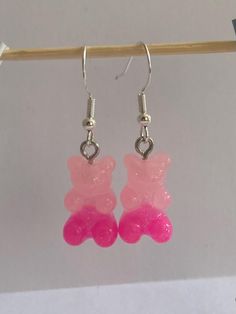 Handcrafted resin earrings, lightweight and bright colours. All funds go to fund my international Girlguiding trip. Pink Hypoallergenic Plastic Earrings, Trendy Pink Resin Jewelry, Trendy Plastic Earrings For Gift, Playful Pink Plastic Earrings, Playful Pink Resin Earrings, Handmade Pink Plastic Earrings, Pink Resin Dangle Jewelry, Cute Pink Resin Jewelry, Pink Plastic Drop Earrings