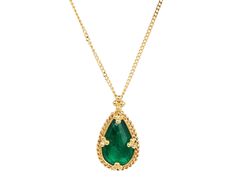 Amali Gold Braided Bezel Teardrop Emerald Pendant Necklace Luxury Teardrop Emerald Necklace With 17 Jewels, Luxury Pear-shaped Emerald Gemstone Necklace, Emerald Drop Necklace For Formal Occasions, Drop Emerald Necklaces For Formal Occasions, Formal Drop Emerald Necklace, Briolette Emerald Necklace For Formal Occasions, Formal Emerald Briolette Necklace, Formal Briolette Emerald Necklace, Formal Teardrop Necklace With Jewels