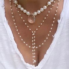 La Perla, the freshwater pearl necklace with a modern twist is loved by US customers as well as people within European countries. Featuring a delicate design with a baroque center it is an amazing versatile piece that can be a dainty eye catcher when worn by itself. If combined with other delicate or chunkier pieces it becomes a wonderful statement piece. Length about 18"/20" Pearls are believed to offer protection, as well as attract good luck and wealth. They bring centering and a calming refl Layered Pearl Necklace, Freshwater Pearl Necklace, Delicate Design, Cool Sunglasses, European Countries, Seed Pearl, Freshwater Pearl Necklaces, Baroque Pearls, Plexus Products