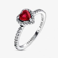 Brand New Sterling Silver Pandora Elevated Red Heart Ring Size 7 Please Read: - Photos Are Of Actual Sale Item And Accurately Represent Its Condition. Any Marks Or Imperfections Will Be In The Photos. - The Items Color May Be Slightly Different Due To Your Screen Settings And Lighting. - Everything Comes From A Smoke-Free, Pet-Free Environment. - If You Have Any Questions Or Concerns, Please Ask Before Purchase. - All Reasonable Offers Considered. Bundle 2 Or More Items For Discounted Price And Valentine's Day Red Heart Ring, Red Heart Cut Ring, Valentine's Day Red Heart Sterling Silver Ring, Pandora Red, Pandora Jewelry, Red Heart, Womens Jewelry Rings, Jewelry Branding, Sale Items