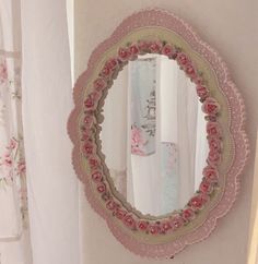 Baroque Desktop Art Mirror Desktop Mirror, Mirror For Bedroom, Baroque Mirror, Mirrors For Makeup, Styled Desktop, Desk Mirror, Mirror Large, Heart Mirror, Pink Mirror