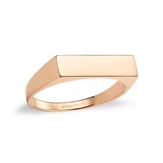 18k rose gold ring Modern Signet Ring With Rectangular Stone And Polished Finish, Modern Signet Ring With Rectangular Stone For Formal Occasions, Rose Gold Rectangular Jewelry With Polished Finish, Rose Gold Rectangular Polished Jewelry, Minimalist Jewelry With Polished Rectangular Links, Classic Rectangular Jewelry For Everyday, Modern Oblong Jewelry With Polished Finish, Classic Rectangular Everyday Jewelry, Modern Rectangular Jewelry With Polished Finish