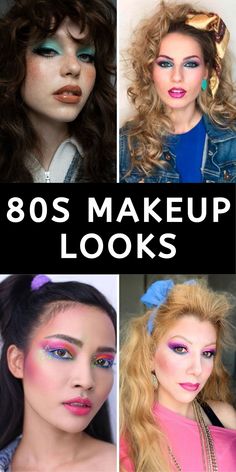 Explore 80s makeup looks with an emphasis on iconic rock and disco styles, featuring pink and blue eyeshadows. These smokey eye tutorials are designed for black women who want an authentic look paired with complementary hair ideas. Achieve natural glamour with this blend of Madonna-inspired makeup and simple beauty tricks. Make Up 80s Style, 80s Glam Makeup, Face Jewels Makeup, 80s Makeup Looks, Rockstar Hair, Jewels Makeup, Neon Disco, Jewel Makeup, 80s Trends