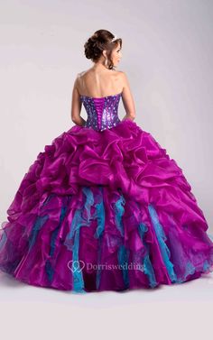 Lace-Up Back Sweetheart Ball Gown With Sequined Corset And Ruffles - Dorris Wedding Quinceanera Dress With Ruffles And Sweetheart Neckline For Prom, Quinceanera Ball Gown With Ruffles And Sweetheart Neckline, Sweet 16 Ball Gown With Ruffles And Fitted Bodice, Purple Gown For Quinceanera With Sweetheart Neckline, Elegant Quinceanera Dress With Sweetheart Neckline And Ruffles, Purple Gown With Sweetheart Neckline For Quinceanera, Elegant Quinceanera Dress With Ruffles And Sweetheart Neckline, Strapless Ruffle Dress For Quinceanera, Princess Style Quinceanera Dress With Ruffles For Sweet 16