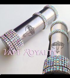 Luxury Couture Custom Bling HCigar Nemesis Mod  Custom AB Bling for Daysss! Mechanical Mods, Pink Mirror, Beaded Bracelets, Personalized Items, Crystals