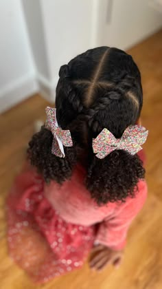 May & June Styles ☀️ #hairinspo | Instagram Black Baby Girl Hairstyles, Daughter Hairstyles, Black Kids Braids Hairstyles, Cabello Afro Natural, Cute Toddler Hairstyles, Lil Girl Hairstyles, Kids Curly Hairstyles, Toddler Hairstyles Girl, Natural Hairstyles For Kids