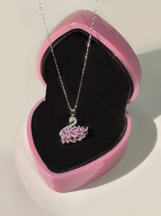 Welcome Fairy Girls, Necklace is adjustable. 40+5 cm / 16+2 inch All jewelry comes in a pretty gift box, ready to be given as a gift or a gift to yourself. DETAIL: Necklace size : 16+2 inch / 40+5 CM Material: steel Specify your letter selection in the personalization section. * To prevent the color of your jewelry from fading; Care should be taken to avoid contact with external factors such as water, perfume, cream. Keeping your jewelry in a pouch or a box after using it will prolong the life of your jewelry. * Not recommended for sensitive and allergic skin. * You can do your product maintenance with a cotton-soft dry cloth. * You can keep it in the gift box sent together. * Full address, contact person, and phone number are required for the shipping. MADE WITH LOVE Your Jewelry will arr Necklace Box Gift, Perfume Cream, Fairytale Jewelry, Pink Stone Necklace, Fairy Tale Jewelry, Disney Necklace, Tous Jewelry, Swan Necklace, Lover Necklace