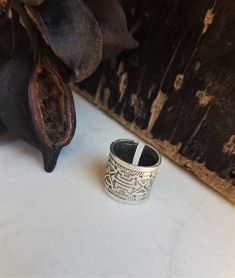 "Engraved silver band ring, adjustable wide cuff ring, women's open cuff ring, antique silver unisex ring, chunky open ring, gift for her/him Welcome to my shop! ✈️ DHL EXPRESS SHIPPING AVAILABLE, 1-3 BUSINESS DAYS DELIVERY! ✔️ PLEASE MAKE SURE TO SELECT IT, RIGHT BEFORE YOUR PURCHASE! ❗️ ❗️ DON'T FORGET TO ADD YOUR CELL # AT THE \"NOTE TO SELLER\" SECTION IF YOU CHOOSE DHL! BY FILLING YOUR CELL NUMBER YOU EARN THE BENEFIT TO CHOOSE BETWEEN 6 DIFFERENT DELIVERY OPTIONS! INSTRUCTIONS WILL BE SENT Adjustable Silver Engraved Open Ring, Adjustable Silver Open Ring Engraved, Unique Thick Band Jewelry Gift, Adjustable Metal Engraved Ring, Adjustable Engraved Open Metal Ring, Adjustable Open Metal Engraved Ring, Adjustable Metal Engraved Open Ring, Silver Engraved Wide Band Promise Ring, Handmade Wide Band Ring For Promise