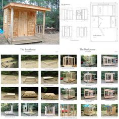 the plans for a small wooden shed