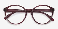 Delaware | Matte Burgundy | Women Plastic Eyeglasses | EyeBuyDirect Dream Wishlist, Funky Glasses, Things I Need To Buy, Round Glasses Frames, Wood Spoon