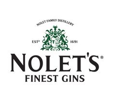 the logo for nolet's finest gins, which has been named as one of