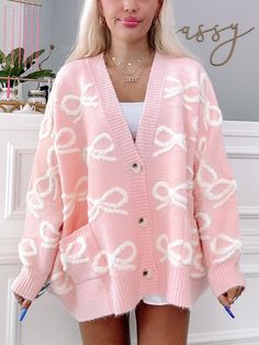 Bow My Way Pink Bow Cardigan | Sassy Shortcake