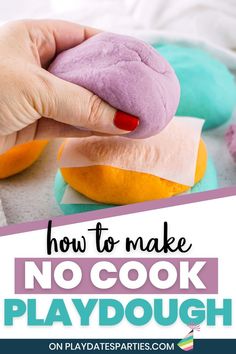 how to make no cook playdough for kids