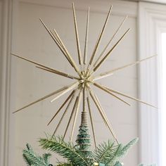 a christmas tree topper in the shape of a star