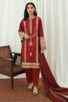 Jazmin Savy Red Summer Ready To Wear – Sara Clothes Red Kameez Shalwar, Elegant Red Unstitched Suit With Dabka, Red Digital Print Unstitched Wedding Suit, Red Printed Lawn Suit For Wedding, Elegant Red Lawn Suit For Eid, Red Unstitched Wedding Suit With Digital Print, Wedding Lawn Suit In Red With Printed Details, Red Unstitched Suit With Dabka For Formal Occasions, Red Printed Unstitched Suit For Eid