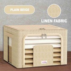 the linen fabric air conditioner is shown with instructions for how to clean and maintain it