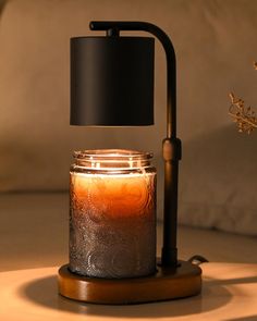 PRICES MAY VARY. [ High-Quality ]: Eandisom Candle Warmer Lamp is made in a straightforward-style design, It adopts anti-oxidation, double-layer plating or baking paint technology. It will not rust and fade even after long-term use with the high quality metal lamp pole, anti-corrosion, quick heat dissipation, smooth and safe hold, smooth natural walnut base with anti-slip mat make sure the lamp sturdy and stable more to be used. [ Easy Operation & Safe ]: Eandisom Candle Warmer Lamp is the perfect solution for those who want to enjoy the aroma of their favorite scented candles without the risk of an open flame. Eandisom Candle Warmer elegant and safe Candle Warmer Lamps features a dimmer switch to adjust the brightness of the light and heat intensity of the warmer, allowing you to create t Mood Lighting Living Room, New Home Candle, Candle Melter, Safe Candles, Vintage Bedroom Decor, Decorative Night Lights, Candle Lamps, Candle Warmer Lamp, Bathroom Candles