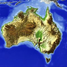 an image of a map of australia with all the major cities and rivers in it