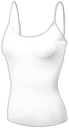 Stretch Cami Tank Top With Built-in Bra, Basic Camisole With Built-in Bra, Fitted Cami Tank Top With Built-in Bra, Basic Cami Tank Top With Built-in Bra, Basic Tank Top With Spaghetti Straps And Built-in Bra, White Scoop Neck Tank Top With Built-in Bra, White Tops With Built-in Bra And Wide Straps, Seamless Fitted Spaghetti Straps, Fitted Seamless Spaghetti Straps