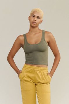 Sporty Tank | Jungmaven Hemp Clothing & Accessories - USA Made Hemp Clothing, Looks Chic, Organic Cotton Fabric, Long Shirt, Jumper Dress, Active Lifestyle, Yoga Mat, Fashion Tees, High Fashion