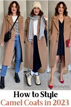 Long Wool Coat Street Style, Casual Camel Coat Outfit, New York Street Style 2023 Winter, Street Style Trench Coat, Trench Coat 2023 Trend, Winter Camel Coat Outfit, Coats 2023 Winter, Tan Wool Trench Coat Outfit, Camel Coat Outfit 2023