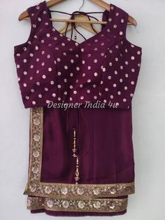 Wine Color Saree Blouse Indian ethnic designer uppada silk exclusive made to order new sari for wome Wine Colour Saree Blouse Combination, Fitted Art Silk Blouse Piece With Gota Work, Party Blouse Piece In Purple Art Silk, Party Silk Saree With Gota Work, Silk Pre-draped Saree With Gota Work For Celebration, Festive Dola Silk Blouse For Party, Festive Party Blouse In Dola Silk, Wine Saree Blouse Combination, Purple Silk Blouse Piece For Party