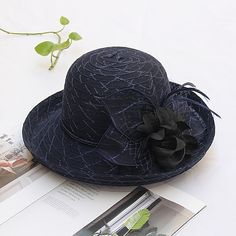 Category:Fascinators,Hats,Headwear; Embellishment:Feather,Bows,Pure Color,Splicing,Tulle; Gender:Women's; Quantity:1 PC; Theme:Fashion,Head,Vintage Theme,Birthday,Holiday,Classic Theme,Beach Theme,Wedding; Style:Vintage,Elegant; Hats Category:Floppy Hat,Sun Hat,Bucket Hat,Bowler / Cloche Hat; Occasion:Holiday,Casual; Material:Acrylic / Cotton; Front page:WE; Shipping Weight:0.12; Listing Date:03/25/2024; Head Circumference: Summer Mini Hats With Feathers, Spring Church Hats With Feathers, Elegant Winter Vacation Hats, Beach Hats With Feathers And Wide Brim, Feathered Hats For Fall, Luxury Formal Wool Cloche Hat, Summer Church Hats With Feathers, Wide Brim Beach Hat With Feathers, Summer Costume Hats With Feathers And Wide Brim