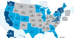 a map shows the cost of rent across the united states