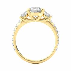 Make a promise to stay forever with this 2.25 Ct Three Stone Diamond Engagement Ring, the diamonds are placed in yellow gold metal making the ring look more beautiful. Make an order at the best price! Note:- If you need a natural diamond, feel free to contact us. Yellow Gold Moissanite Halo Ring, Moissanite Asscher Cut Rings In Yellow Gold, Moissanite Yellow Gold Halo Ring With Round Cut, Princess Cut Lab Grown Diamond Promise Ring, Yellow Gold Moissanite Asscher Cut Ring For Wedding, Yellow Gold Moissanite Asscher Cut Ring, Yellow Gold Asscher Cut Ring With Lab Grown Diamond, Promise Princess Cut Lab Grown Diamond Ring, Yellow Gold Moissanite Halo Ring With Round Cut