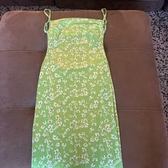 Great Condition. Never Worn Amazon Dresses, Dresses Green, Dresses Backless, Green Dress, Backless Dress, Adjustable Straps, Womens Dresses, Floral, Green