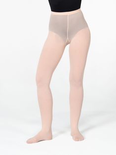 Easy, simple, supportive without compression, soft, no pressure at the waist, and best of all, economical. These footed knit waist tights have a seamless feel, the softest touch, and the best bang for your buck. Perfect for a beginner's first pair of tights. 88% Nylon / 12% Spandex High Stretch Full Length Beige Tights, Compressive Seamless Solid Tights, Fitted Beige Footless Tights, Brown Fitted Full-length Tights, Compressive Beige Tights, Dance Belt, Girls Leotards, Womens Leotards, Leotard Tops