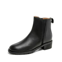 A firm every day favorite, these leather chelsea boots are perfect for long city days. They have a chic almond toe and are set on a 45mm block heel with elasticated side panels for optimum comfort and ease. Wear them every day to punctuate a relaxed and pared-back ensemble. Color: Black/Brown/ApricotMaterial: Cow LeatherLining: Genuine Leather Insole: Genuine Leather Sole: RubberHeels: 4.5 cm/1.77"Tube Height: 12Cm/4.72"Fit: Medium to Wide, Runs Normal.Origin: Made in China Production Time: Abou Fall Chelsea Boots With Reinforced Heel, Medium Width, Casual Chelsea Boots With Low Heel, Fall Chelsea Boots With Block Heel And Medium Width, Casual Low Heel Leather Chelsea Boots, Casual Leather Chelsea Boots With Low Heel, Everyday Chelsea Boots With Round Toe For Fall, Winter Chelsea Boots With Stacked Heel And Round Toe, Fall Chelsea Boots With Leather Sole And Flat Heel, Leather Chelsea Boots With Stacked Square Heel