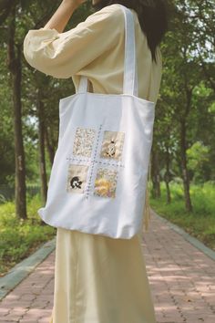 Add an eco-friendly touch to your outfit with our Floral Embroidered Linen Tote Bag. Made of high-quality linen, this bag combines durability with style. Gorgeous floral embroidery, meticulously handcrafted, adds a touch of charm to any outfit. With ample space and a sturdy handle, it's perfect for everyday use. - Dimensions: 14 x 16 inches (35 x 40cm) - Our bags have zippers and zipper pockets inside to hold your small items. - Perfect gift for your loved one, or for yourself! - Because our bag Cute Small Embroidery, Grocery Bag Aesthetic, Aesthetic Bag, Handmade Tote Bag, Small Embroidery, Aesthetic Bags, Bag Aesthetic, Handmade Tote, Tote Bags Handmade