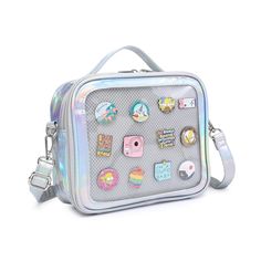 PRICES MAY VARY. 𝑴𝑨𝑻𝑬𝑹𝑰𝑨𝑳: This ita crossbody bag is made of premium PU and great PVC. All of the zippers work great and open smoothly. The stitching is very clean and sturdy. 𝑺𝑻𝑹𝑼𝑪𝑻𝑼𝑹𝑬:This pins bag have a main big pocket and have a inside pocket.A outside zipper pocket and a clear pocket.Come with an ita bag insert.The clear shaped clear window is great for enmal pins, brooches, badges, buttons, stickers and small aesthetic items you don't want to lose. 𝑴𝑼𝑳𝑻𝑰𝑭𝑼𝑵𝑪𝑻𝑰? Kawaii Multicolor Bags For Everyday Use, Bag With Pins Aesthetic, Itabag Aesthetic, Pin Display Bag, Multicolor Kawaii Bag With Zipper Closure, Kawaii Multicolor Bag With Zipper Pouch, Backpack With Pins, Pink Ita Bag, Aesthetic Items