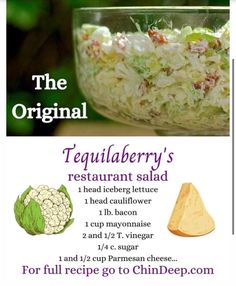 the original tequilberry's restaurant salad recipe