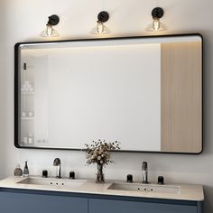 Transform your space with our Elegant Aluminum Bathroom Mirror, a perfect blend of style and functionality. The chic black framed design enhances any decor, making it suitable for a variety of rooms, including your bathroom, bedroom, and dressing area. Constructed with lightweight yet sturdy aluminum, this mirror ensures ease of handling without compromising on strength. The high-definition float glass provides a flawless reflection, making it a reliable choice for daily grooming and enhancing y Black Bathroom Mirror, Rectangular Bathroom Mirror, Horizontal Mirrors, Black Vanity Bathroom, Black Mirror Frame, Framed Mirrors, Black Wall Mirror, Wall Bathroom, Mirror Design Wall