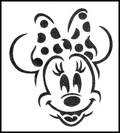 a black and white drawing of a mickey mouse face