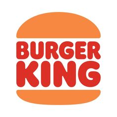 the burger king logo is red and orange