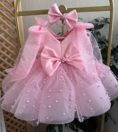 Baby Girl Dresses For Wedding, Baby Princess Dress First Birthdays, Princess Dress With Bow For First Birthday, Birthday Frocks For 1 Year Baby Girl, Pink Baby Tutu Dress, Pink Tulle Princess Dress For First Birthday, Baby Tulle Dress, Baby Princess Dress, Pink Baby Dress