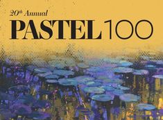 a book cover with water lilies and the words pastel 100